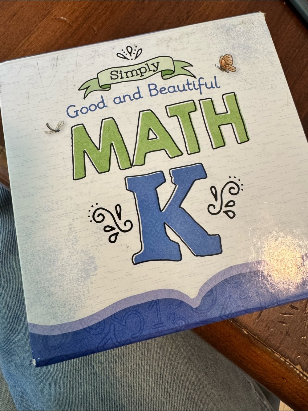 Simply Good and Beautiful Math K Workbook - Blue & Green Cover